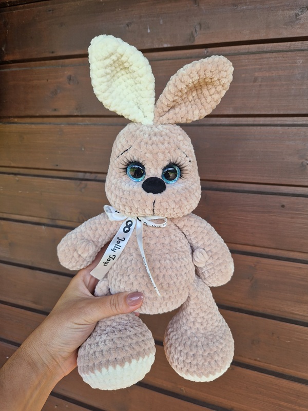 1000112223 Beige/Cream personalized bunny - Image 1