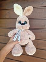 Beige/Cream personalized bunny - Image 3