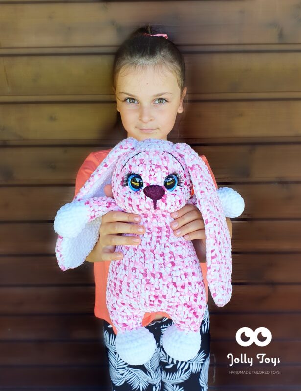 20200718_134059_1595185500391 Nimeline suur jänes, käsitöö mänguasi, katsikukingitus sünniandmetega - Image 3