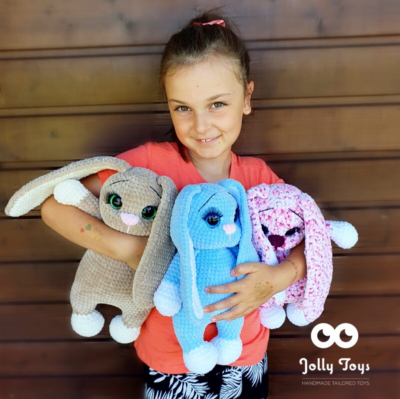 20200718_134316_1595185267510 Nimeline suur jänes, käsitöö mänguasi, katsikukingitus sünniandmetega - Image 2