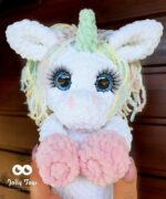 Charming unicorn, crocheted toy, magic unicorn