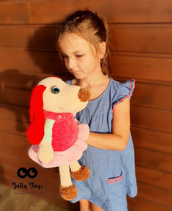 20200920_175123_1600619711706-e1601224711948.jpg Crocheted doll-dog Roosi, she is Lotte's sister - Image 3