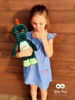 Big crochet Dino. Personalized dinosaur - Image 2