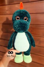 Big crochet Dino. Personalized dinosaur - Image 4