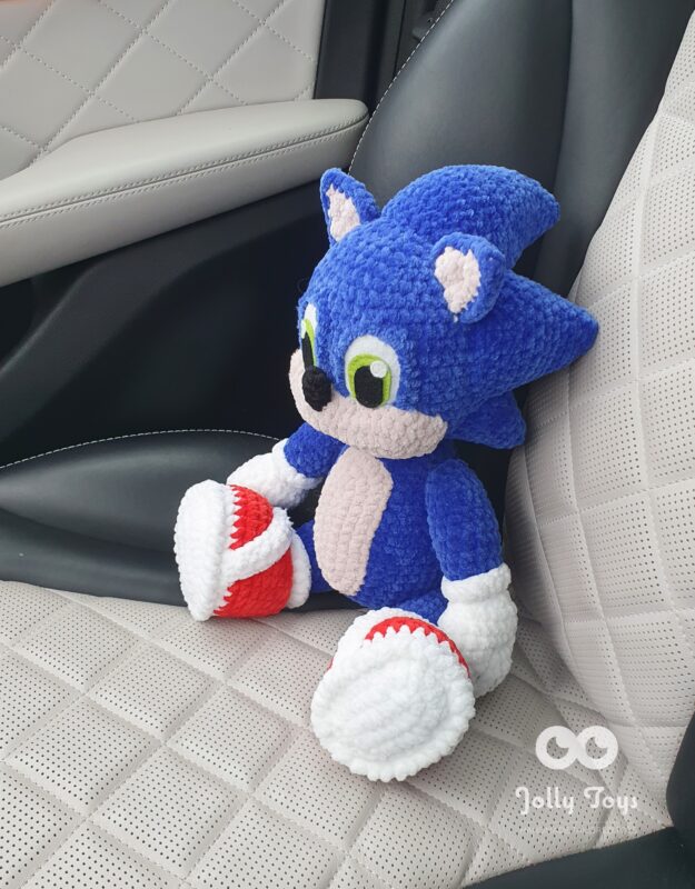 20210222_120632_1614014220022 Hedgehog super Sonic crochet toy - Image 1