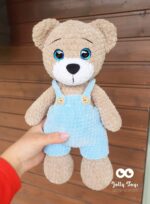 Personalised teddy boy with blue pants