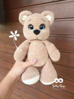 Bear with name and birth details. Named gift