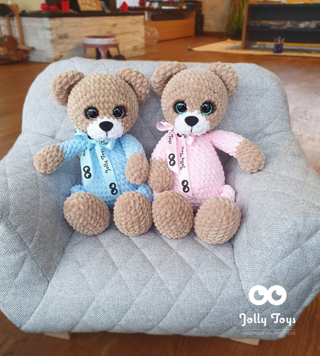 20211219_141125_1639934343503-scaled-e1639935189506.jpg Teddy girl in pink pajamas. Personalised teddy bear - Image 3