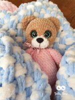 Teddy girl in pink pajamas. Personalised teddy bear - Image 5