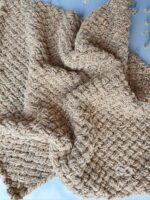 Baby blanket animal color white and brown - Image 2