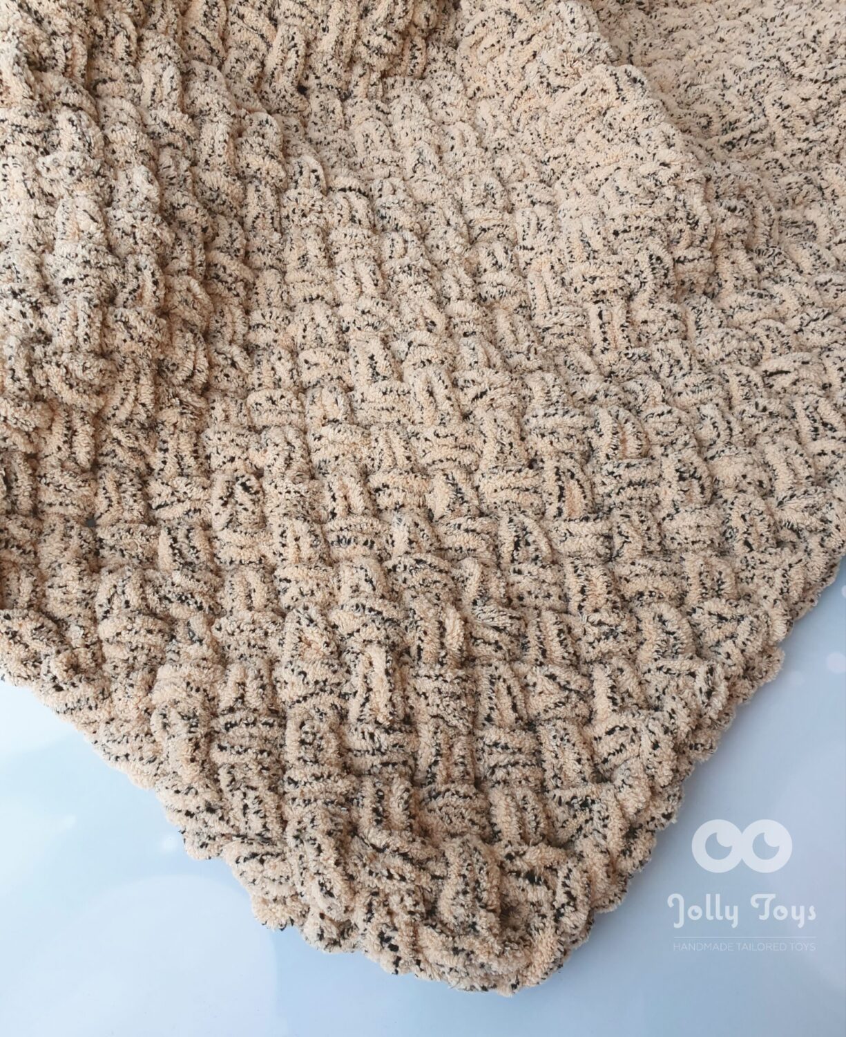 20220129_104300_1643476958861 Baby blanket animal color white and brown - Image 1