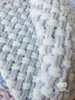 Gray/mint set: personalised bunny with baby blanket - Image 5