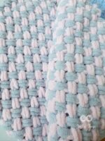 Pink/gray set: baby blanket and bunny - Image 8