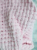 Pink baby blanket