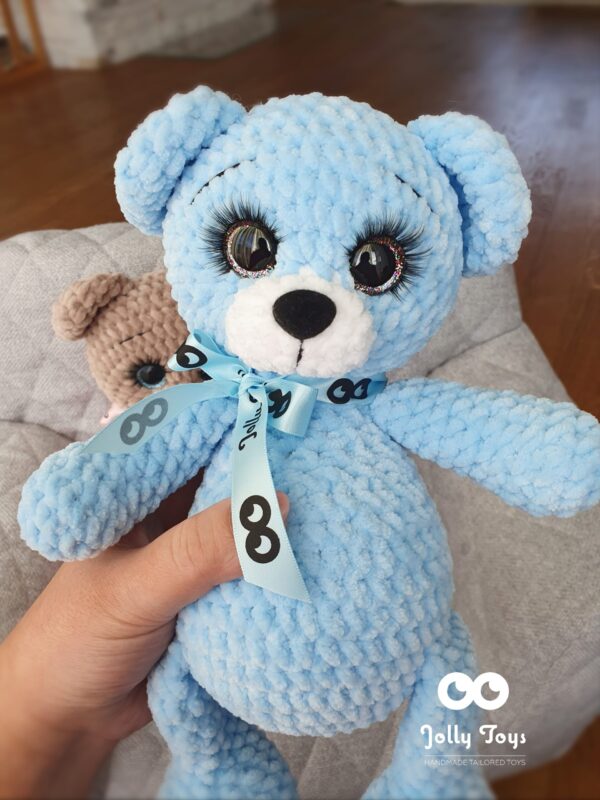 20221031_094837_1667206288324 Blue teddy bear. Personalised toy - Image 2