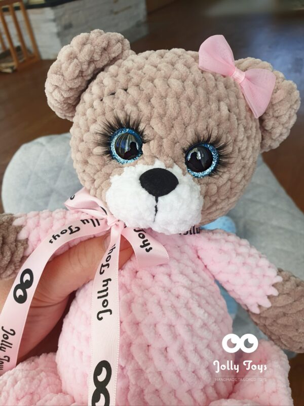 20221031_094858_1667206582950 Brown teddy girl. Personalised toy - Image 3