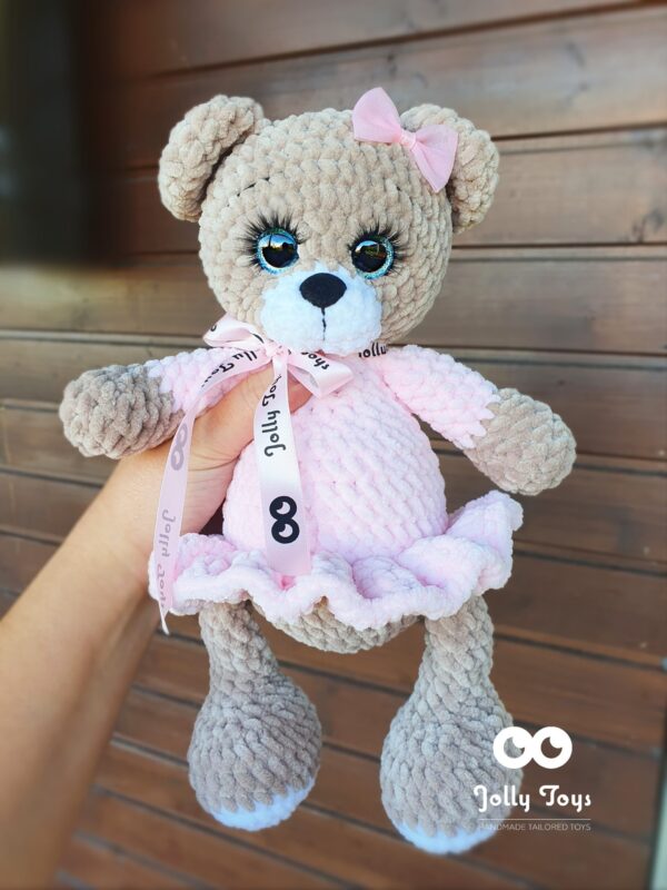 20221031_094946_1667206496392 Brown teddy girl. Personalised toy - Image 1