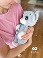 Big grey cat, symbol of the year 2023 personalised toy - Image 2