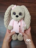 Doggy girl in a pink pijama