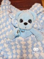 Blue teddy bear, name gift, bear - Image 9