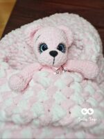 Pink teddy bear, name gift, bear - Image 4