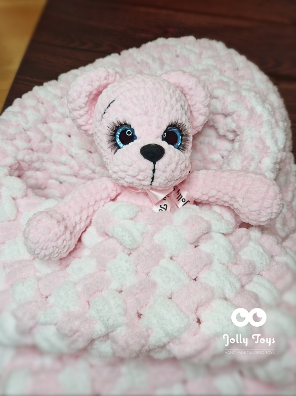 20230902_171410_1693667550709 Pink teddy bear, name gift, bear - Image 4
