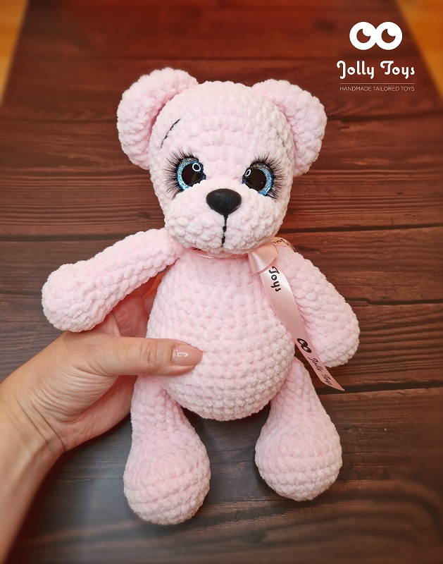 20230902_172236_1693667416221 Pink teddy bear, name gift, bear - Image 7
