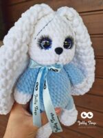 White/blue bunny. A personalized gift - Image 2