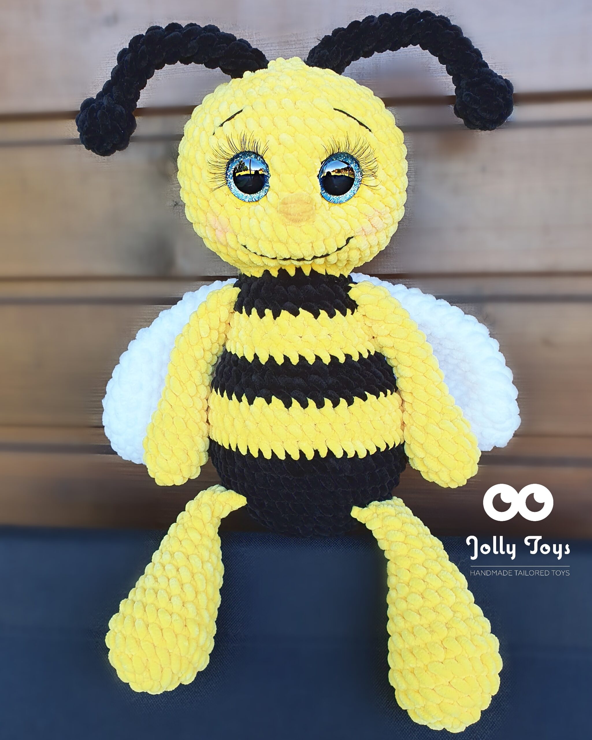 IMG_20200531_205815_754-scaled-1.jpg Crochet bee, a happy handicraft toy - Image 1
