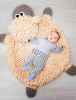 Handmade rug, children's rug, soft sheep Home decore