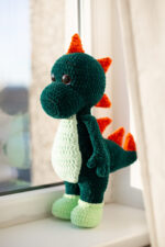 Big crochet Dino. Personalized dinosaur