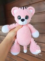 Adorable pink tiger girl-symbol of the year 2022