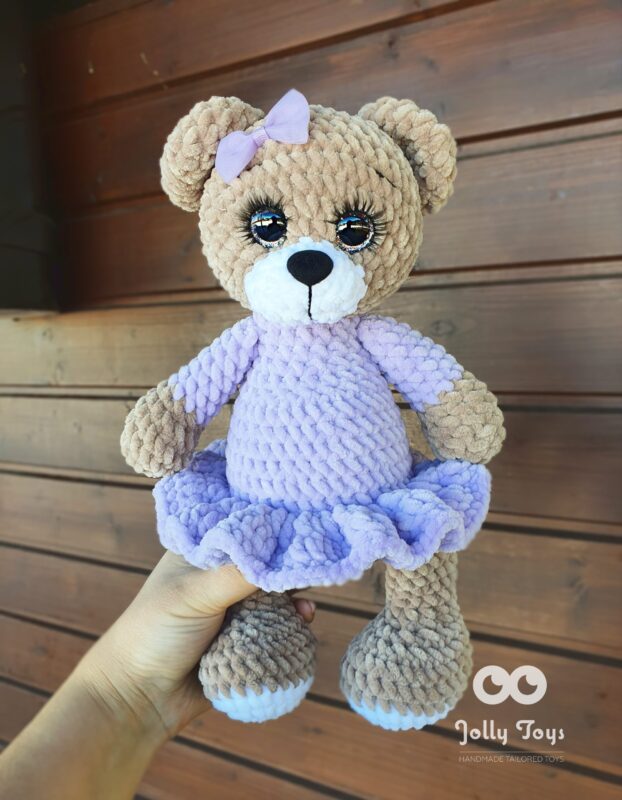 20220306_121742_1646562609048 Lavender bear girl. Named teddy girl - Image 1