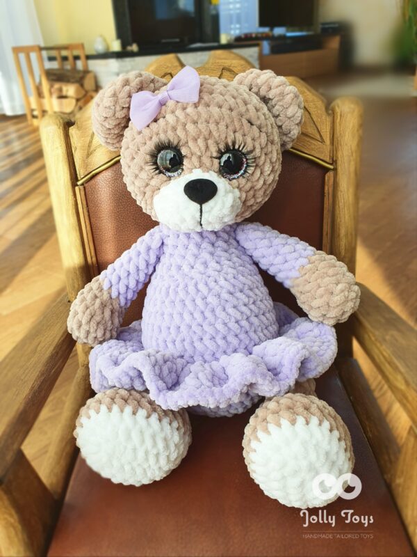 20220306_122238_1646562742889 Lavender bear girl. Named teddy girl - Image 2