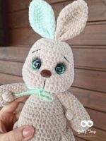 Little bunny named Beige/mint green - Image 2