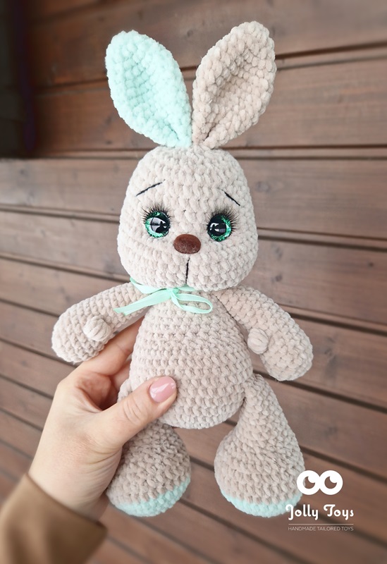 20240123_121608_1706006455835 Little bunny named Beige/mint green - Image 1