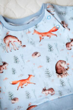 Set: baby clothes for a boy (0-3 months) + bunny. Gift box with name and date of birth - Image 2