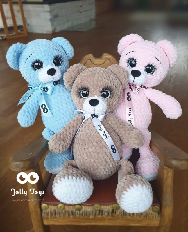 20221103_143336_1667480889614 Brown teddy bear. Personalised toy. Gender-neutral bear with birth data - Image 2