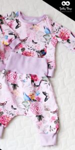 Set: baby clothes for a girl (0-3 months) + cat. Gift box with name and date of birth - Image 3