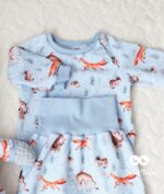 Set: baby clothes for a boy (0-3 months) + bunny. Gift box with name and date of birth - Image 3