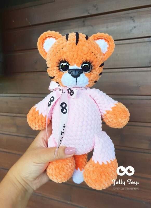 20220719_075630_1658207084408 Tiger girl in pink pajamas-symbol of the year 2022 - Image 1