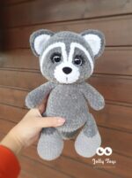 Personalised crocheted raccoon - Image 5