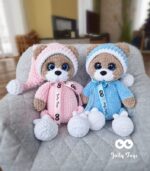 Sleepy teddy in pink pijama - Image 4