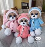 Sleepy teddy in pink pijama - Image 5