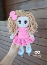 Figure skater doll with brown hair