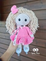 Figure skater doll with light hair