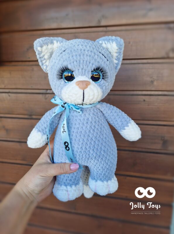 20230419_104025_1681890957866 Big grey cat, symbol of the year 2023 personalised toy - Image 1