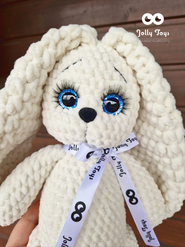 20230429_191348_1682786830856 Milky white set: personalised bunny with baby blanket - Image 3