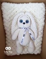 Milky white set: personalised bunny with baby blanket - Image 2