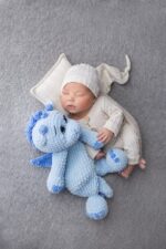 Blue cuddly dragon Name gift